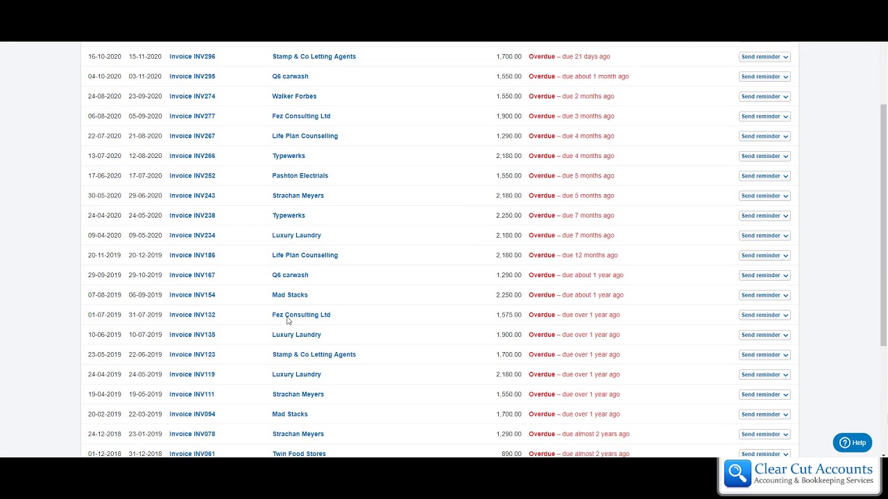 FreeAgent: Match a Customer Payment to an Invoice
