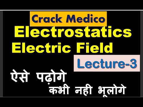 Electrostatics || Lecture-3||Electric Field & Line of Forces ||For NEET-19|| By-Crack Medico Video