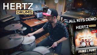 Video thumbnail for Hertz Drums played with e-drums - FAME & FURY pack ALL kits demo by digitaldrumming