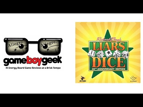 Liar's Dice 30th Anniversary Edition (Allegro 2-min) Review with the Game Boy Geek