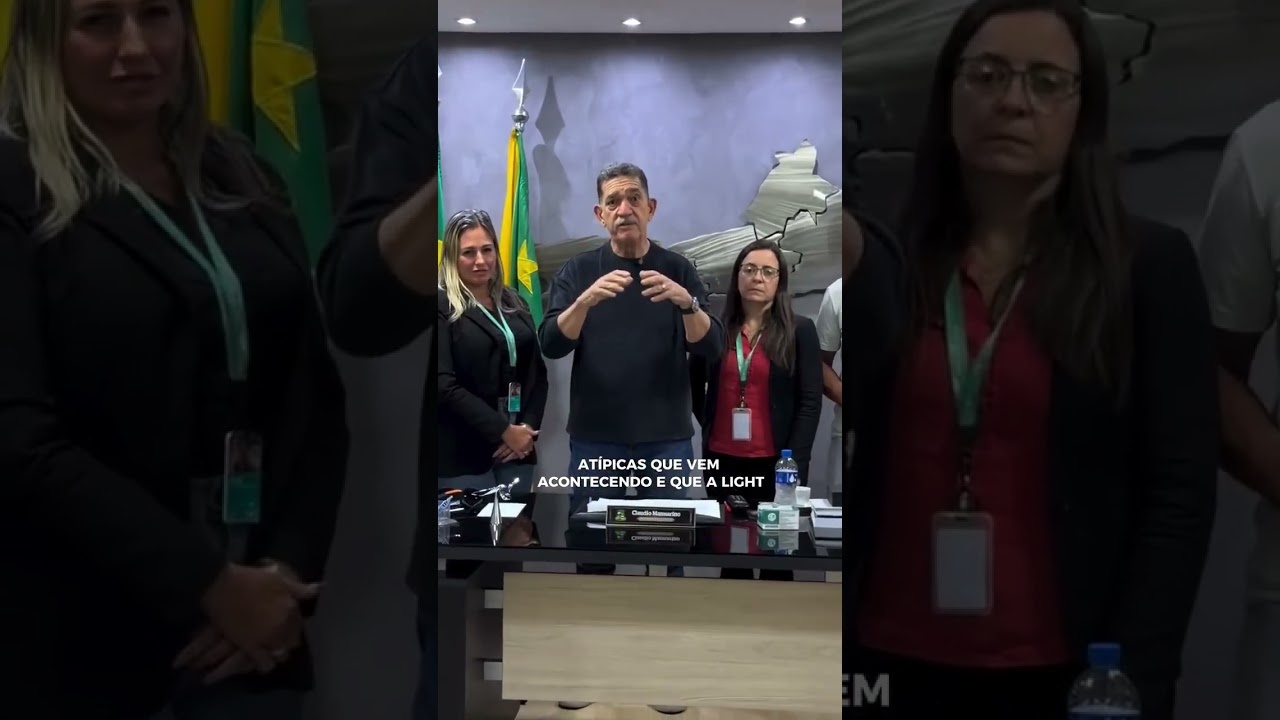 Prefeito Cláudio Mannarino se reúne com representantes da Light, para pôr fim às oscilações interferências na rede de distribuição