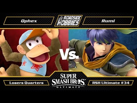 RSH Ultimate #34: Qphex (Diddy Kong) vs Rumi (Ike, Joker) - Losers Quarters