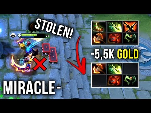 Miracle- Best AM Player?! 5.5k Gold Stolen Items WTF 322 Moment vs LVL 25 Tinker Spammer - Dota 2