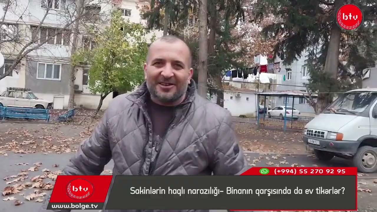 Sakinlərin haqlı narazılığı- Binanın qarşısında da ev tikərlər?