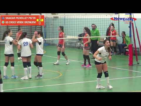 FIPAV UNDER 16: - VAIACAR PIUVOLLEY PIU'39-GS CROCE VERDE ORZINUOVI