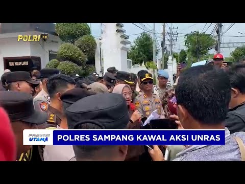 POLRES SAMPANG LAKSANAKAN PENGAMANAN UNJUK RASA DI KANTOR KEJARI