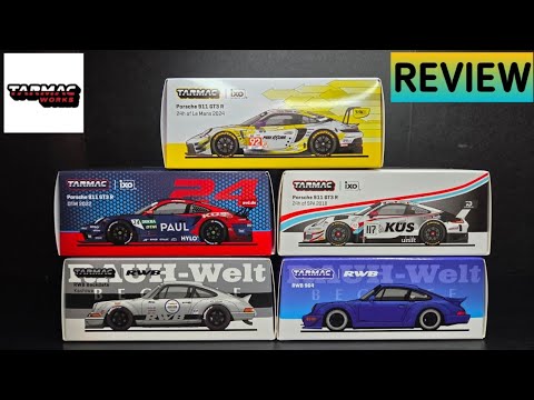 Feature Image thumbnail for the video blog Tarmac Works 7 Eleven Exclusives - Porsche 911 GT3 R & RWB 964 / Backdate - REVIEW by  booster_diecast