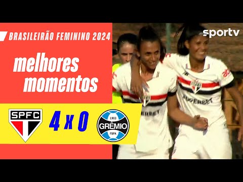 Gols e lances de São Paulo x Grêmio