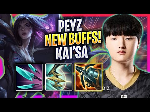 PEYZ TRIES KAI'SA WITH NEW BUFFS! - GEN Peyz Plays Kai'sa ADC vs Zeri! | Season 2024