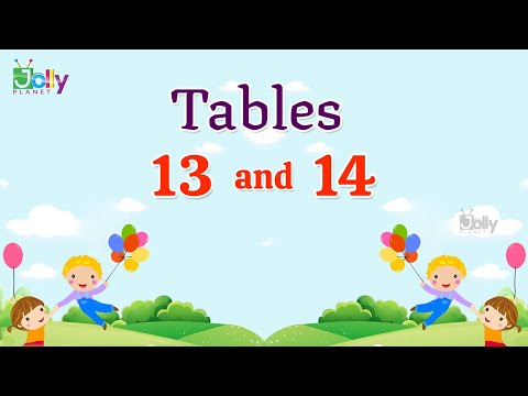 Learn Multiplication Tables 13 and 14 | Tables 13, 14 for Kids |Table of 14| Table of 13/ Easy Maths