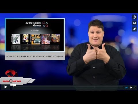 Sony to release PlayStation classic console (ASL - 9.19.18)