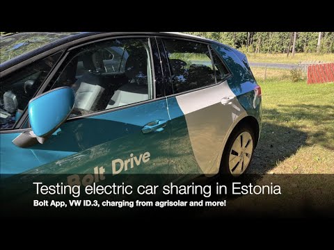 Testing electric car sharing