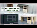 AutoCAD 3D Office Table Modeling Part 1 By Er Pritpal Bains Autocadtutorials Autocadbasic