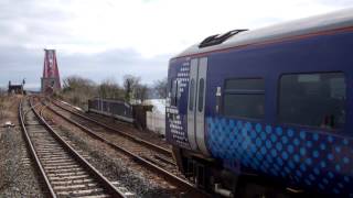 preview picture of video 'April Train Arriving Railway Station North Queensferry Scotland'