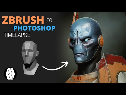 ZBrush to Photoshop Timelapse - 'Tau' Concept