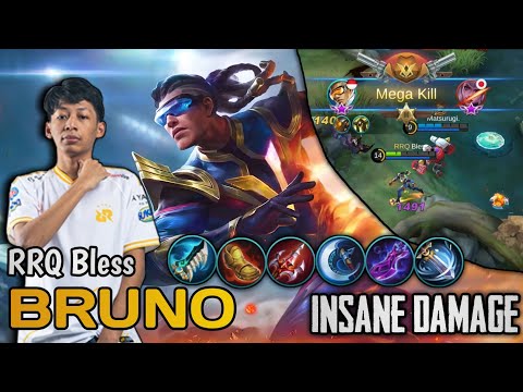 Insane Damage_ Bruno RRQ Bless - Mobile Legends