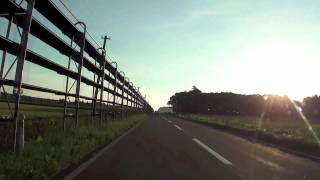 preview picture of video '北海道中標津 夜明け前の開陽台〜北19号線 車載動画 2010.08.06'