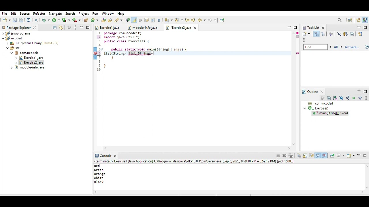 java Workspace   ncodeit src module info java   Eclipse IDE 05 Sep 23 9 00 18 PM