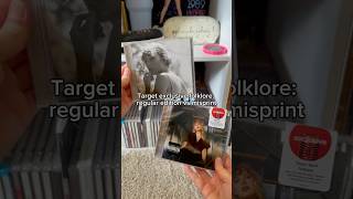 Comparing the regular and misprinted Target exclusive folklore album 🪩