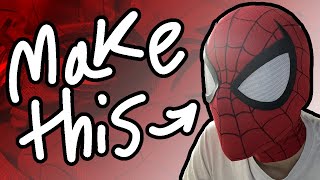 HOW TO MAKE A SPIDER-MAN MASK - Easy DIY Cosplay T
