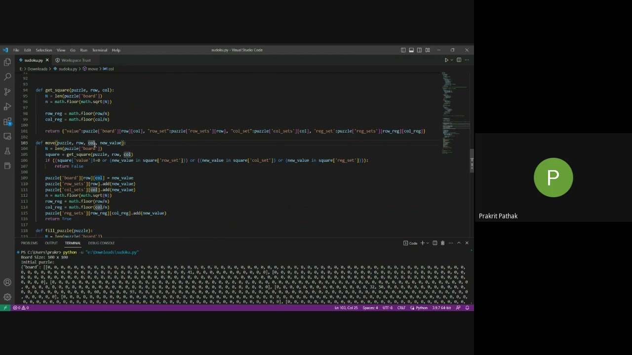 Python Sudoku Task by FavTutor for AHELP