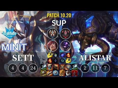 hyF Minit Sett vs Alistar Sup - KR Patch 10.20