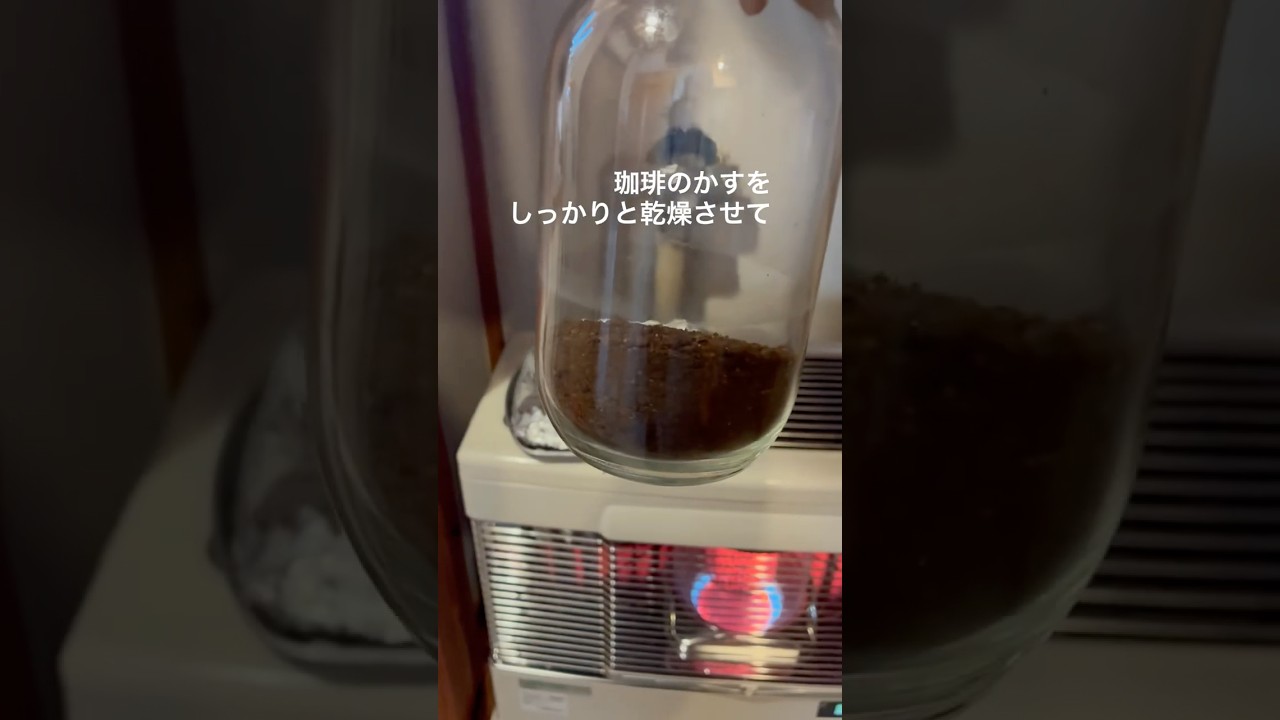 珈琲豆のかすを再利用してみた