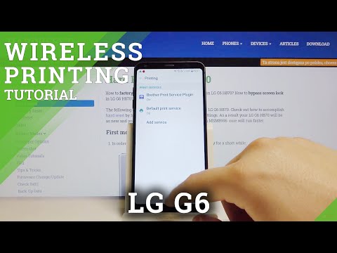 How to Connect Printer with LG G6 - Match Bluetooth Devices