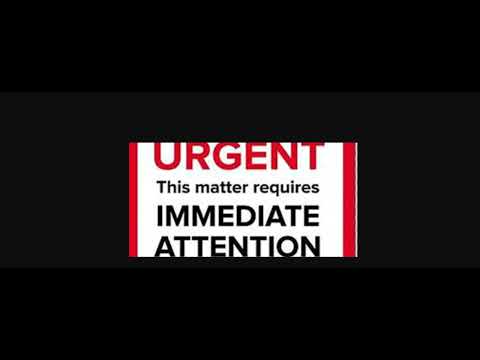 Most Urgent Announcement