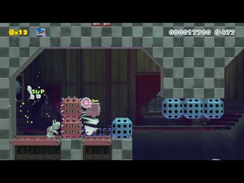 [SMM2][0%] Bony Bouncehouse by sandymis