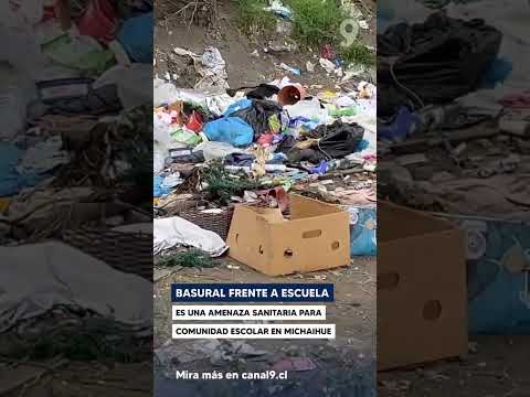 Indigna y da rabia: Colegio de Michaihue tiene que convivir con asqueroso basural