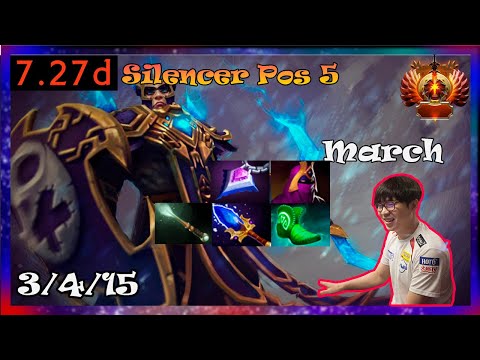 march silencer pos 5 | Full Gameplay 7.27d | Dota 2 Pro Replays