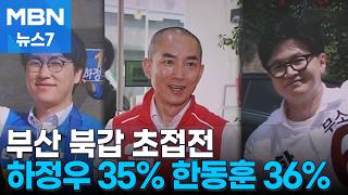 [6·3 지선] 부산 북갑 '초접전'…하정우 35% 박민식 19% 한동훈 36% [MBN 뉴스7]