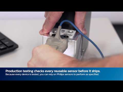 Philips M1191B/BL SpO2 reusable glove sensor production test