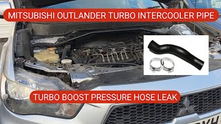 Mitsubishi outlander turbo intercooler boost pressure hose pipe leak cheap fix. Vacuum pipe leaking.
