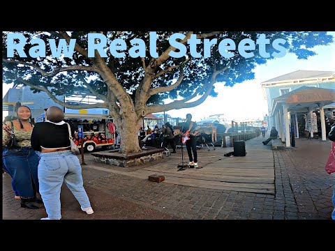Unfiltered Real Streets of Mostly White People Dominated Area - Water Front CapeTown (tourists👌)