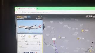 Qatar Airways, QTR755, DOH-ATL.
