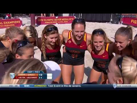 NCAA Women's Beach Volleyball - Pepperdine at USC (April 14th 2016)
