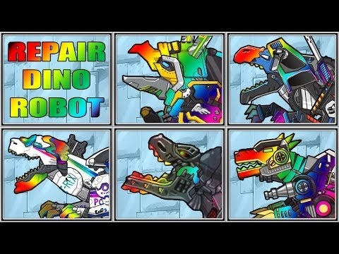 Repair Dino Robot - Color Transformation - Dinosaurs Robot Gameplay | SMG