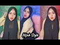 Hijab Style Baju Kuning Jilbab Hitam Sari Live Bigo