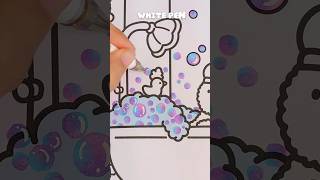How to color bubbles 🫧  Cozy Cats Stress Relief Coloring Book #howtocolor #bubbles ##ohuhumarkers