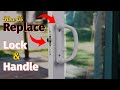 How To Replace Sliding Door Lock & Handle Easy Simple Latch