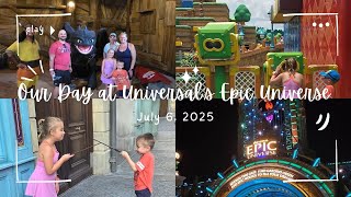 Our FIRST TIME at Universal's Epic Universe with the kids! - Universal Orlando Vlog, July 6, Day 6