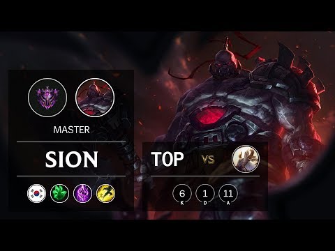 Sion Top vs Kayle - KR Master Patch 9.6