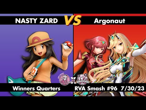 RVA Smash #96: NASTY ZARD (Pokemon Trainer) vs Argonaut (Pyra Mythra) | Winners Quarters | 47 Entr