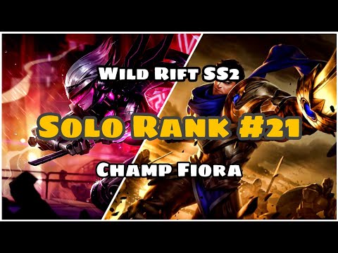 [ Wild Rift SS2 ]: Fiora vs Garen Baron Lane || Solo Rank #21 ||