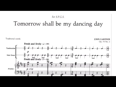 John Gardner | Tomorrow shall be my dancing day (with score)