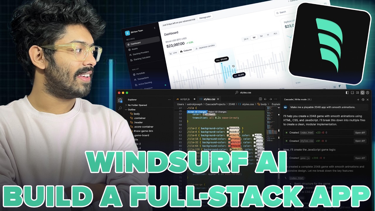 Windsurf AI - Better Than Cursor AI? | Build A Game & Web App [Tutorial]