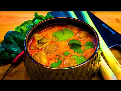 Tom Yam Suppe mit Garnelen | Tom Yam Thai Kitchen Recipe