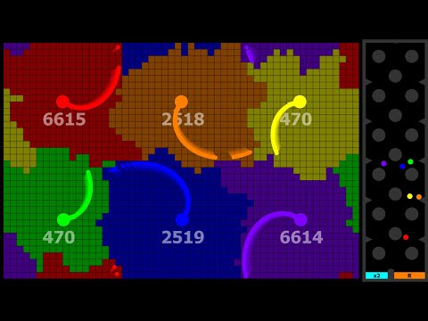 Multiply or Release - 6 Colors - Marble Race in Algodoo